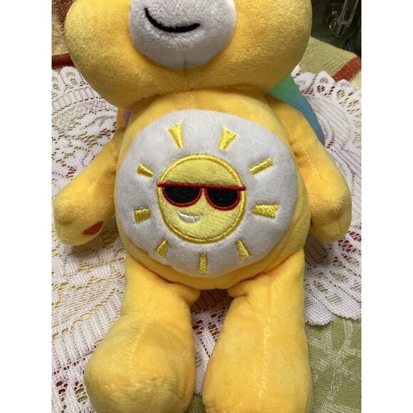 Care Bear Lot 9 inch Bean Bag Plush Togetherness Bear Cheer Funshine Rainbow - Picture 9 of 9